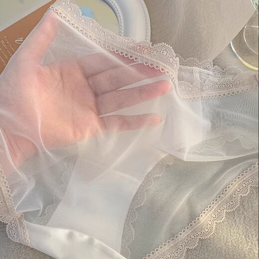 Ropa interior de seda de hielo Fitonton 3 Hembra femenina Pure y sexy para mujeres Portos de bikini de bikini delgado y transpirable
