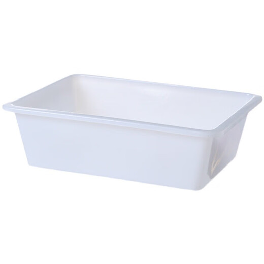 Lerui Malatang Vegetable Sélection Pot Boîte en plastique épaissie Rectangulaire Rectangulaire Commercial Cantine Rangement d'aliments et fraîcheur Boîte épicée EXTRUME BLANC 693 [61 * 42 * 18]
