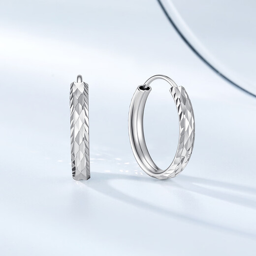 Chao Acer Platinum Earrings and Earrings for Women PT950 Earrings are a flashy birthday gift for your girlfriend. The labor cost is 240 yuan. One pair 2.3g