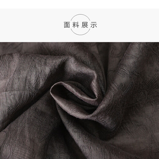 
Ehangy light luxury brand dress for women 2025 summer new thin retro casual large size fashionable high-end skirt gray M suitable for weight 112 Jin [Jin equals 0.5 kg]