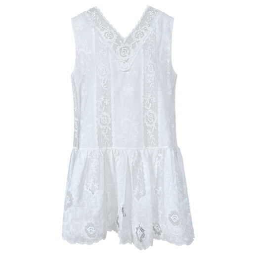 Vestido bordado empalmado de encaje francés de Zhiduo Luxi para mujeres 2025 Nuevo estilo de ballet Falda de chaleco plisado en capas 9716 Tamaño del modelo Tamaño M M M M