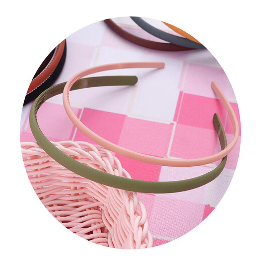 Simple and fine frosted headband, versatile zigzag pressed hair, fine hairpin, makeup, face wash, headband, random color, 1 pack, 1 pc