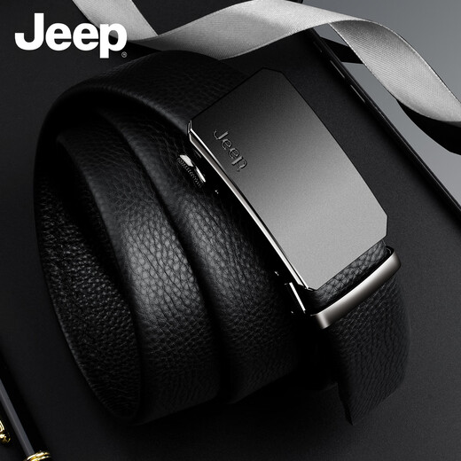 JEEP belt men's 2026 latest first-layer cowhide belt men's Valentine's Day birthday gift for boyfriend, husband and dad