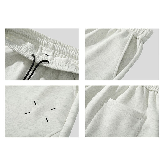 CLOR straight sweatpants men's autumn and winter men's sports casual trousers loose and versatile machete pants CL81 black 2XL