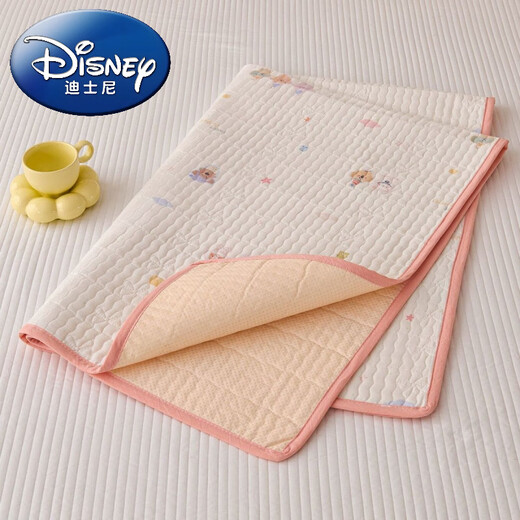 Disney (Disney) Class A cotton double-layer gauze baby changing pad waterproof pure cotton breathable baby sheet overnight diaper aunt mattress waterproof model - Doudou Good Friends 100% cotton double-layer gauze changing pad 50x75cm