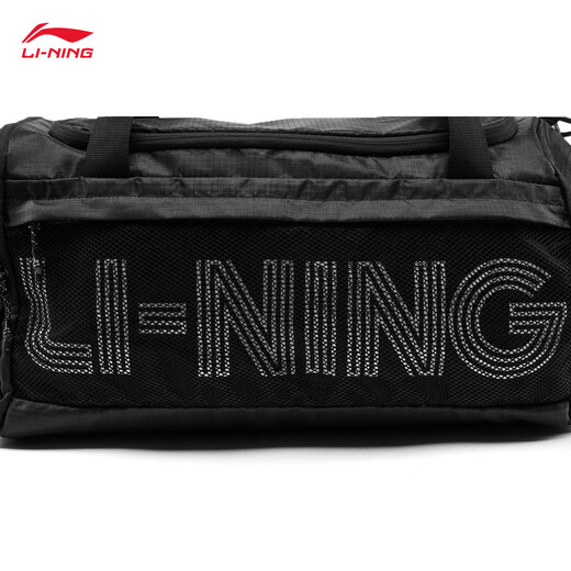 Bolsa de cubo de Li Ning para hombres y mujeres 25 Nuevo estilo Mochila versátil esencial ABLV097 Básico Black-1 F