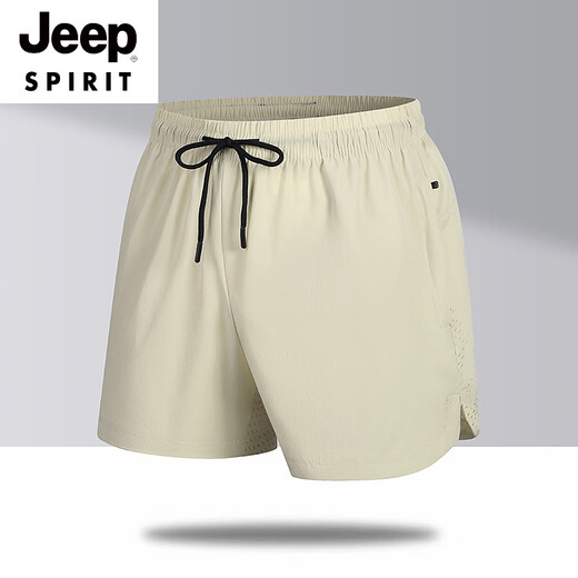 Jeep Spirit Runging Fitness Training Shorts Мужские летние модные толстые толстые мужчины рассылаются на три четверти брюки плюс жир плюс локко шелковой шелк.