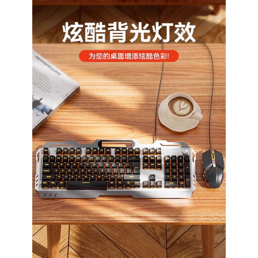 雷蛇(Razer)有线游戏键盘键盘鼠标套装有线耳机三件套台式机电脑键鼠电竞游戏专用机械外设 黑色橙光单键盘【普通版】+电竞鼠标+游戏耳机+重低