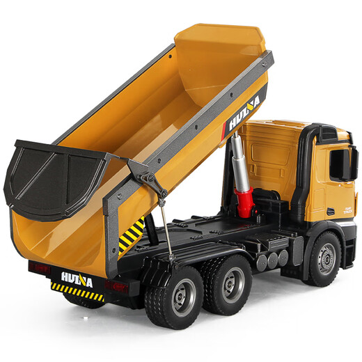 Zhouke Mining Dump Truck Large Remote Control Car Alloy Tipper Engineering Truck Charging Transport Mud Children's Electric Vehicle 6-Channel Dump Truck + Two Groups 1600 Battery Life About 200 + Free Maintenance Service