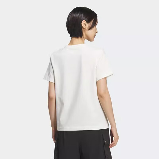 ADIDAS Adidas Women's Clothing 25 Summer New Sportswear Comfortable Breathable Running T-shirt Soft Comfortable Breathable Short Sleeve KF2677 S