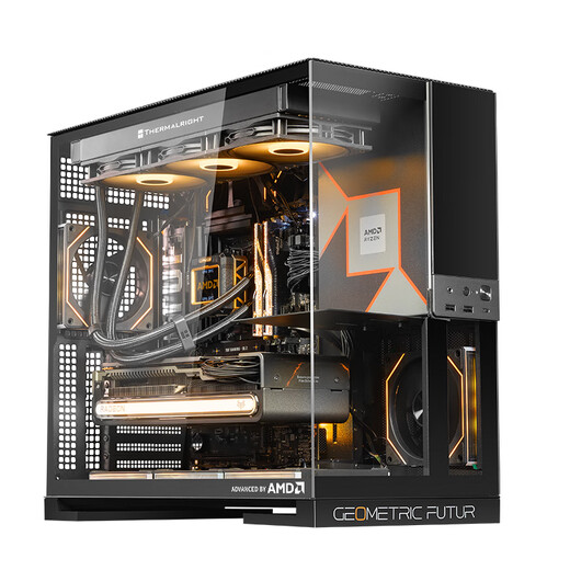 AMD Ryzen R7 9800X3D host assembly computer RTX5080 RX9070XT graphics card live e-sports design desktop computer host DIY assembly machine Ryzen 7 9800X3D+RTX5070Ti丨with four host kits