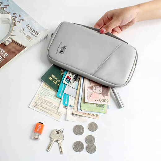Sac de passeport Lilang Travel Portable Sac de certificat de billets d'avion à l'étranger à l'étranger Sac de rangement à cou de licou à un seul épaule à épaules à épaules à épaules à épaules à grande capacité grande capacité