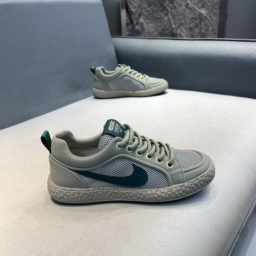 Hong Kong Counter Einkaufsagent 2025 neue Männerschuhe modische und vielseitige lässige Schuhe atmungsaktives Netz leichtgewichtige Männer Sportschuhe grau 88-795 Lederschuhe Größe E 38