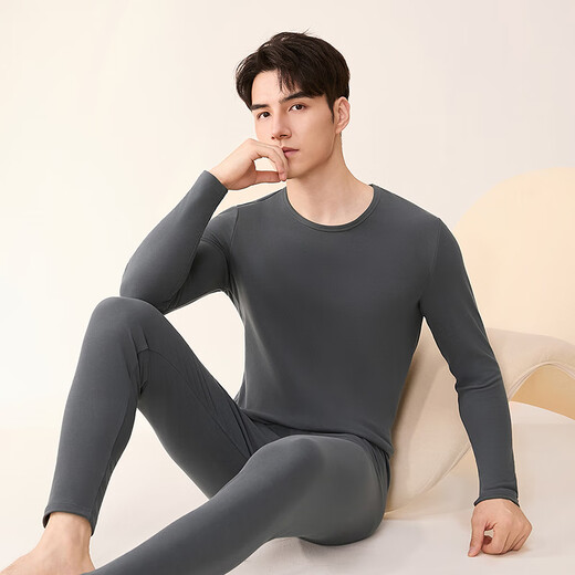 Fenton couples thermal underwear men's constant-warm cationic soft velvet elastic base layer men's autumn clothes and long trousers set