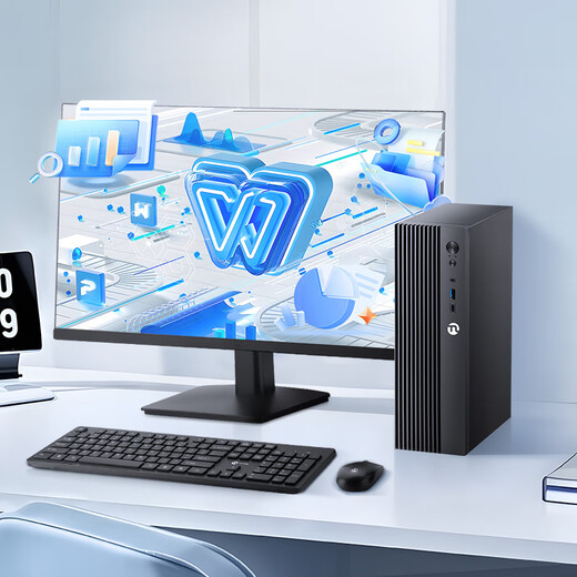 Ningmei Shangqi S1 Intel 13th generation i5 13400/i5 12400 assembly machine mini mini desktop commercial home desktop computer host enterprise procurement designer complete machine i5 12450H 1TB+ monitor丨Configuration eight single host
