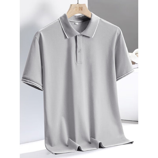 
Playboy (PLAYBOY) short-sleeved T-shirt for men's summer new POLO Paul shirt men's short-sleeved business casual lapel t-shirt top Y7027 black M /80-Jin [Jin equals 0.5 kg]