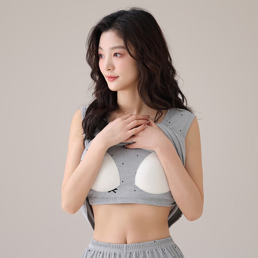 冰雪木棉女士睡衣女夏季薄款2025新款冰丝带胸垫凉感休闲简约风家居服套装