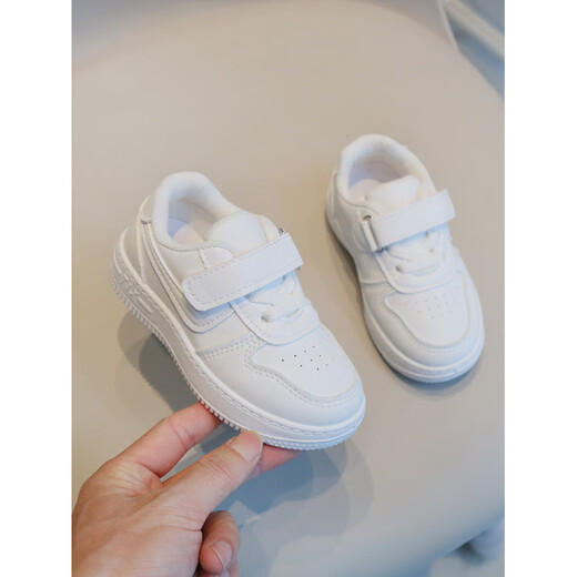 Terranis Yangma recommends baby white shoes spring and autumn non-slip soft sole shoes 2-10 years old waterproof casual autumn sandals G69 21 shoe inner length 14cm