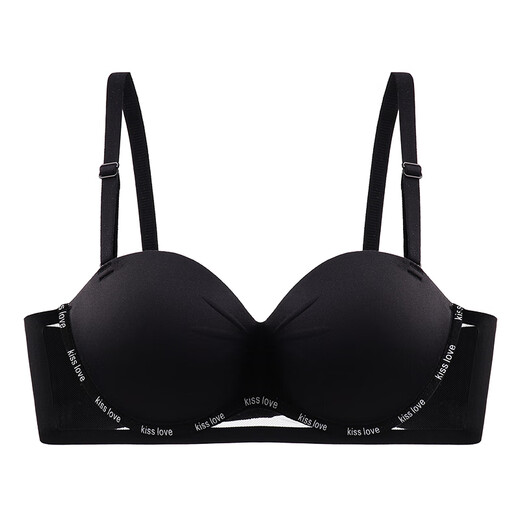 
Carey Kay pure underwear for women with small breasts gathered to make them look big and empty cup bra 2025 latest soft support anti-sagging bra Sexy black M (recommended 34/75AB)