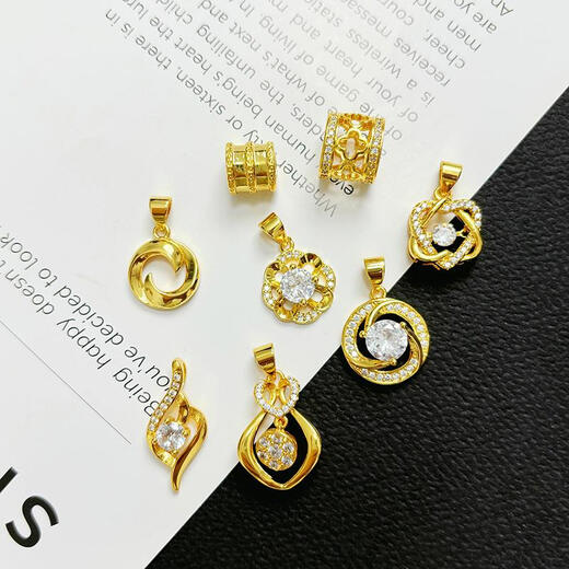 Xingyin Old Phoenix Quality 18K Gold Pendant Women's Gold Necklace Single Pendant Single Pendant Without Chain Au750 Yellow 18k Gold Pendant Crown