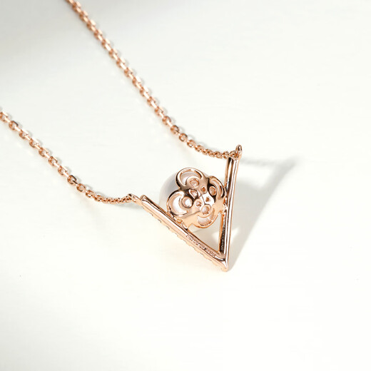 GiO Jewelry Eternal Series Akoya Seawater Pearl Necklace 18K Gold Pearl Pendant Birthday Gift for Wife 18K Gold Pearl 7-7.5mm