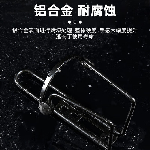 Aluminum alloy water bottle holder for bicycles, ultra-light water cup holder, double-bead mountain bike, road bike, quick-release water bottle beverage holder, aluminum alloy double-bead cup holder - silver