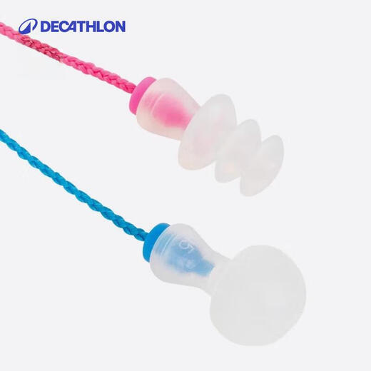 Decathlon (DECATHLON) swimming equipment earplugs anti-loss silicone strap earplugs (pack of 3 pairs) 2491175