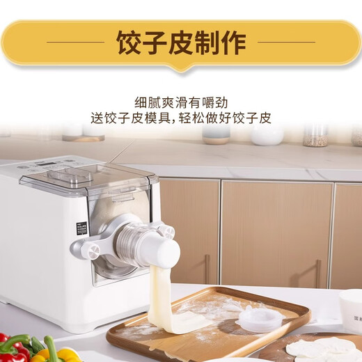 厨冠2025款第九代家用全自动面条机多功能小型家庭用压面机和面机饺子皮一体机 厨冠清新绿【第九代升级款】