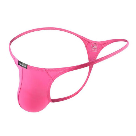 Herren Nylon Ice Seide Single Tanga Einschicht Stretch Silky Tanga aufregend und nicht marken sexy dünn gurt naht touser 2 Stück Kombination (Order Message Farbe ansonsten zufällig s