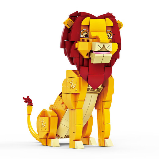 Kaizhi 81156 kompatibel mit Lego -Bausteinen Animal Lion Model Ornamente Kinder versammelten DIY -Spielzeuggeschenk Kaizhi 6625 Storm Red 445 Stücke [exquisites Geschenk