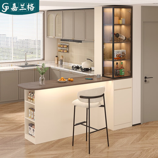 JPHZNB Cocina personalizada Mesa Middle Island Bar Gabinete de partición Gabinete lateral de comedor Cabinete de vino Integrado Gabinete de almacenamiento 9G374 Estilo 12 (sin luces y sin enchufe) 1478*60