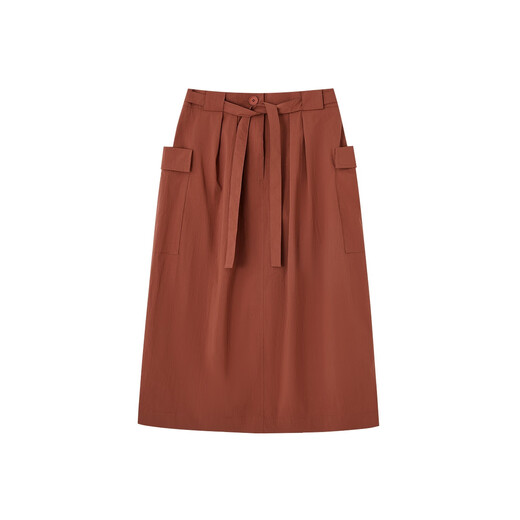 Demana [Oxygen Cloud Cloud Cloud de Demana] Al estilo de trabajo de primavera Cordera de corbata de bolsillo grande Dumpling cómodo cómodo Falta oculta Estilo de longitud de las mujeres