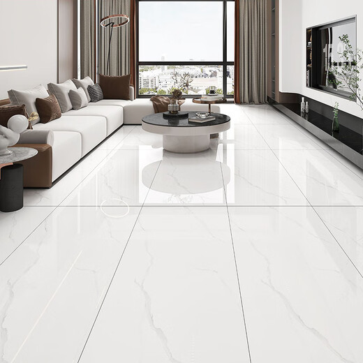 Yusenyi gray whole body marble tiles 600X1200 bright non-slip wear-resistant floor tiles fish belly white big board 12806