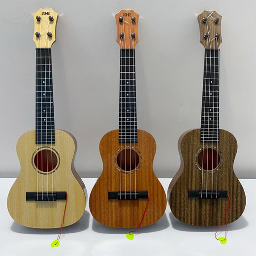 
GQP Children's Ukulele Small Guitar Large Size Playing Simulation Beginner Music Instrument Baby Music Toy Model Imitation 21 Inch Orange Wood
