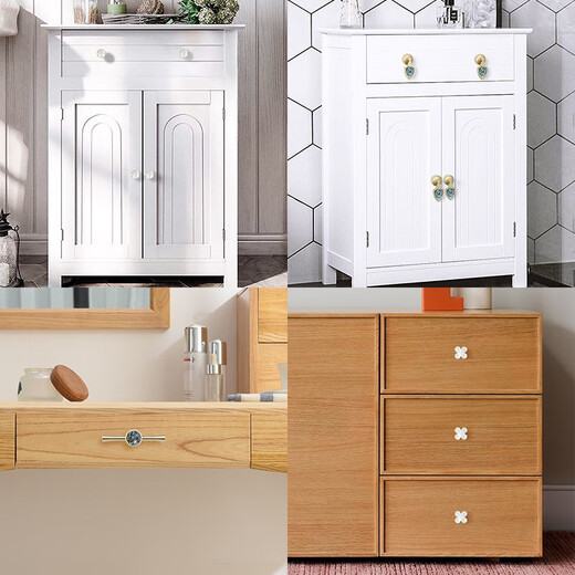 Wenzhi Abao Natural Shell Cabinet Türgriffe Europäische leichte Luxusschubladenschrank moderne einfache Hochtürgarderobe Messinghandle GBT12188C Abalone Shell Single Loch 25 mm eins