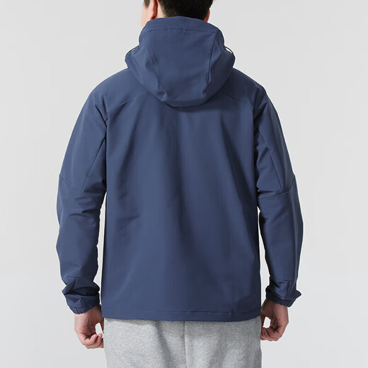 阿迪达斯 （adidas）休闲男装2025春季新款户外健身防风夹克跑步运动服连帽外套上衣 IP0737 S
