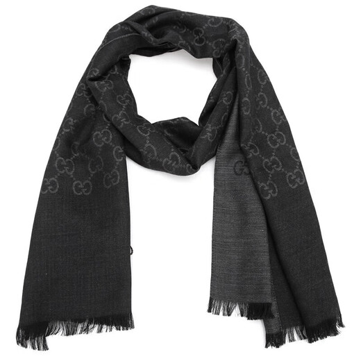 Gucci (Gucci) Летние новые пары из тонкой шерсти Silk Silk Silk Scepl Scard 165904 3G646 Подарок 1100 Black Black