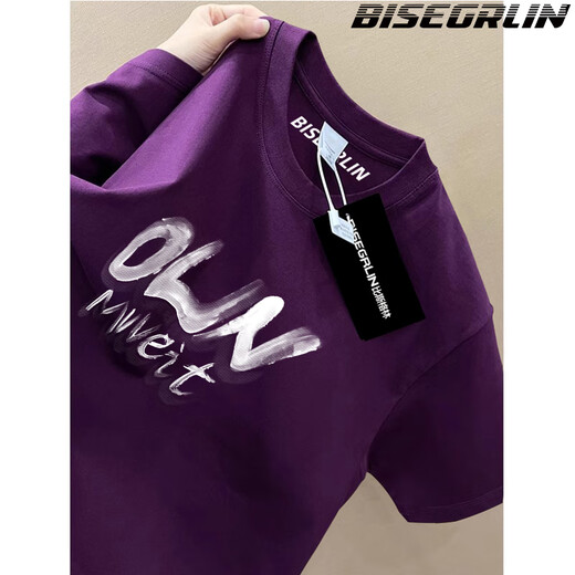 Camiseta masculina de Bisegrlin Manija corta Summer Nuevo casual de moda de moda de moda de moda