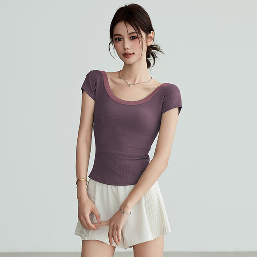 LULULMCCTN sports tops for women, thin, color-blocked, slimming, Pilates, professional fitness training, elastic breathable running yoga clothes, green L