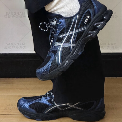 ASICS GEL-NIMBUS 10.1 Retro Trendy Men's Shoes Automne and Winter Casual Running Shoes Femme 1203A543-101 Blanc et bleu 1203A543-400 Bleu et noir 37,5
