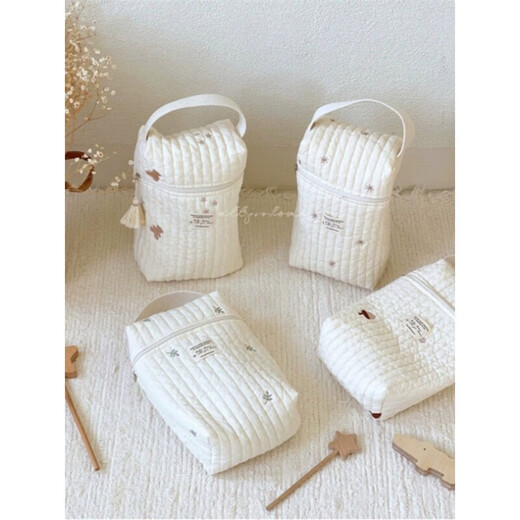 Jiaojing Brustpumpe Aufbewahrungstasche koreanische Mutterbeutel Brustpumpe Aufbewahrung Tragbares Reisen Mutter und Babybeutel Handtasche Babybeutel Baby Urin Bären Windel Muttertasche