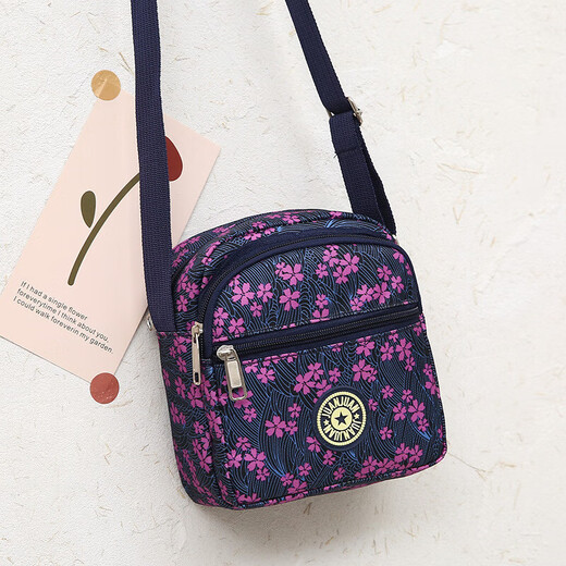 New spring bag fabric crossbody bag coin purse mini small crossbody bag women's mobile phone bag three pull small handbag Yunzhi 2016 black