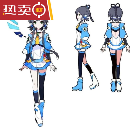 
Yusen Yiluo Tianyi cos clothing animation clothing COSPlay Luo Tianyi formula clothing Luo Tianyi COS clothing spot clothing full set S recommended 15158cm