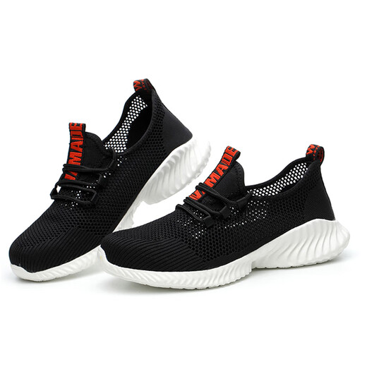 VIPOL Japanese imported quality labor protection shoes men's summer breathable steel head anti-smash and anti-puncture lightweight casual comfortable soft sole 9227 red 40