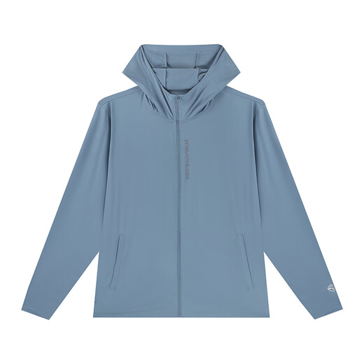 361 Men's Sports Windbreaker 2025 Autumn New Hooded Jacket Outdoor Fishing Running Top Men's Thin Sun Protection Jacket Cangyuan Blue S (165)