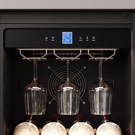Bai Kailun wine cabinet, first-class energy efficiency, constant temperature and moisturizing wine cabinet, zero embedded compressor, home wine storage, sake beer display refrigerator, fruit beverage refrigerator bar, upgraded smart anti-fog door丨dual temperature丨red wine ice bar丨188L air-cooled and frost-free