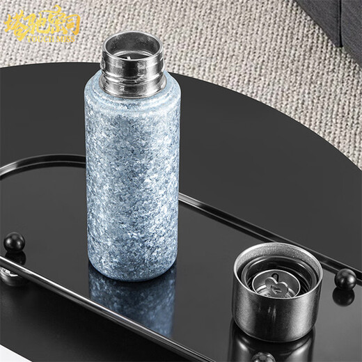 Touchmiss Pure Titanium Insulated Cup Men's and Women's Portable Water Cup Tea Water Separation Tea Cup High-end Stewed Tea Cup 2026 New Titanium Cup Natural Color 450ML Gift Box Packaging