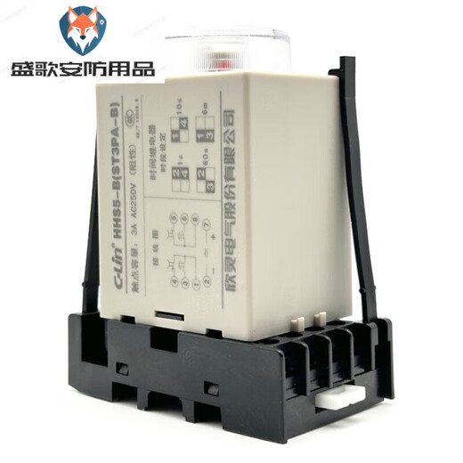 Xinling brand HHS5-B (ST3PA-B) 10S/60S/6M AC220 DC24V power-on time delay relay with TP28X-E base (set) AC380V