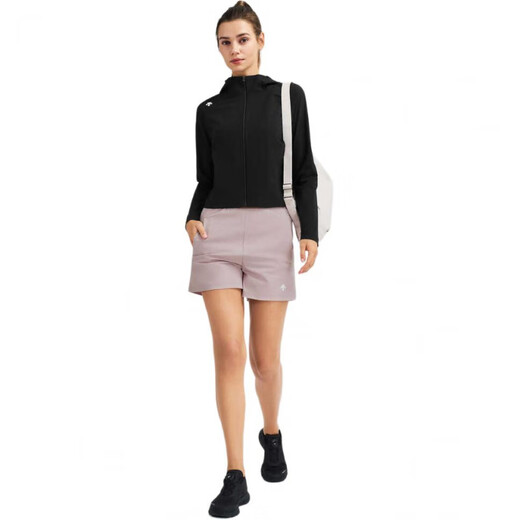 迪桑特（DESCENTE）WOMENSTRAINING系列针织运动连帽防紫外线透气夹克女款 WT-Bright White Tpg M