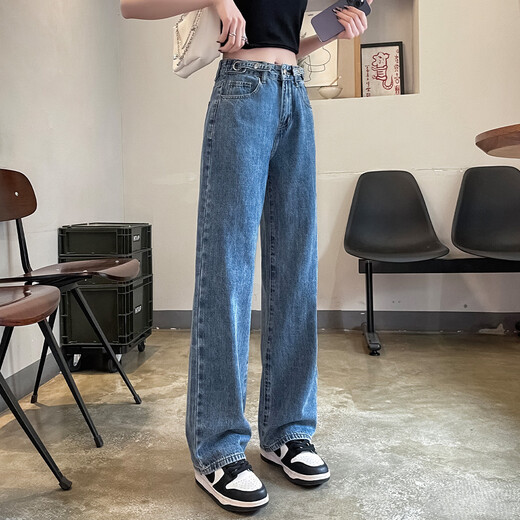 Tonlion 2025 Herbst Frauen hohe Taille loses hohe Hosen im koreanischen Alter im koreanischen Stil